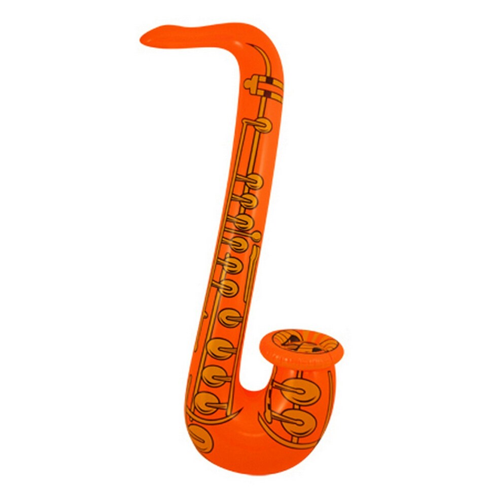 Henbrandt Inflatable Saxophone - Orange - One Size