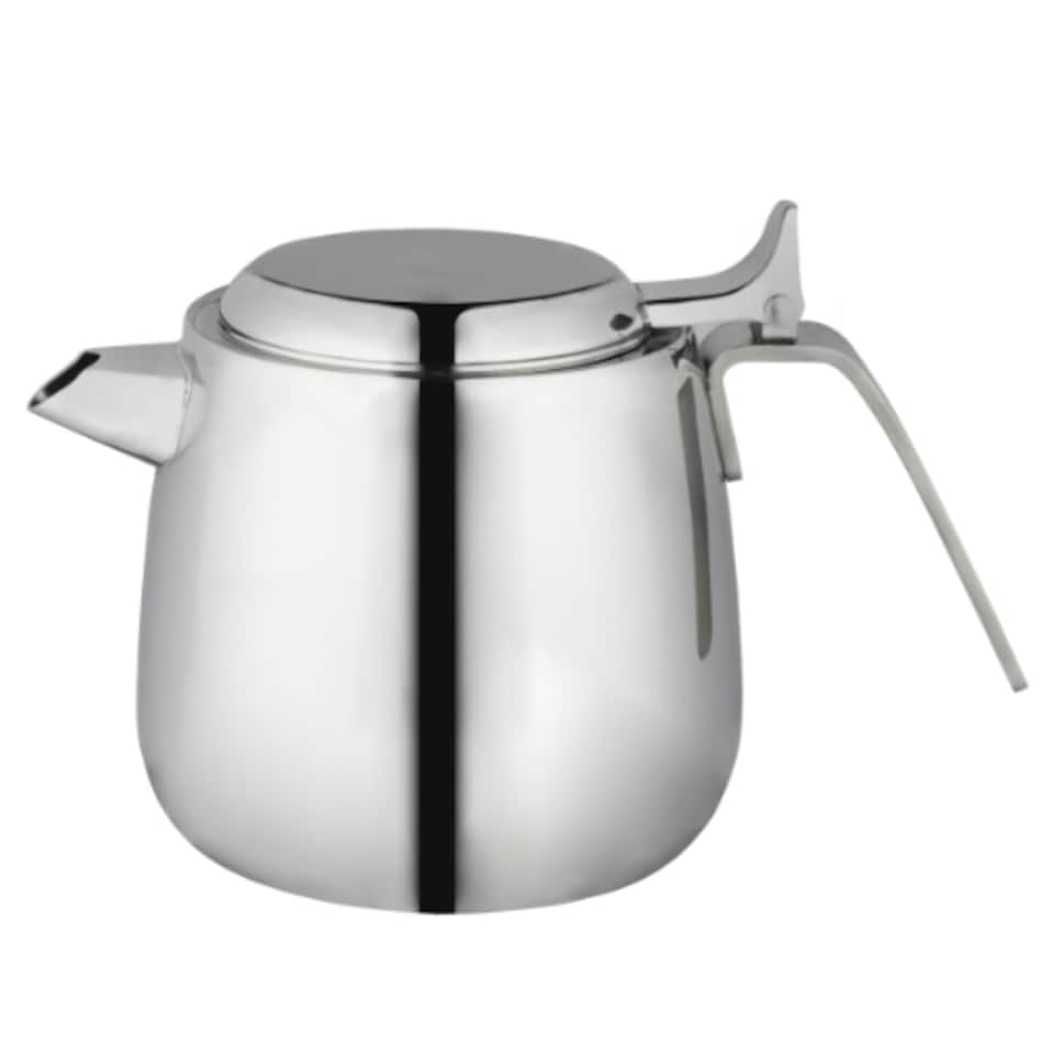 image 1 of Café Stal Babel Teapot, 26oz / 750ml / 2-3 Mugs, Stainless Steel, Stackable