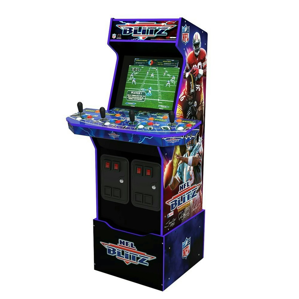 image 1 of Arcade 1Up - NFL Blitz 3-in-1 Wifi Enabled Arcade Machine Multi