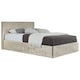 image 3 of 3ft Single Crushed Velvet Gas Lift Ottoman Bedframe in Cream