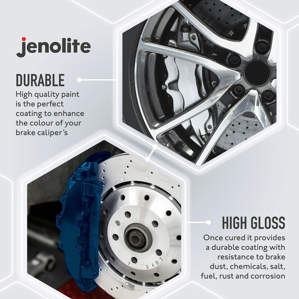 image 1 of Jenolite High Gloss Brake Caliper Paint - Blue - 400ml - 2-Pack