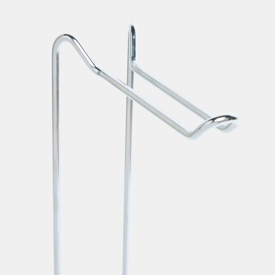 image 1 of OHS Metal Freestanding Toilet Roll Holder Organiser Tissue Paper Storage