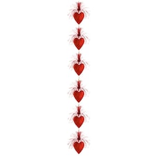 Amscan Heart Party Decoration - Red - One Size