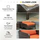 image 5 of Outsunny 5 Pieces Outdoor Patio Furniture Set Wicker Conversation Set Brown