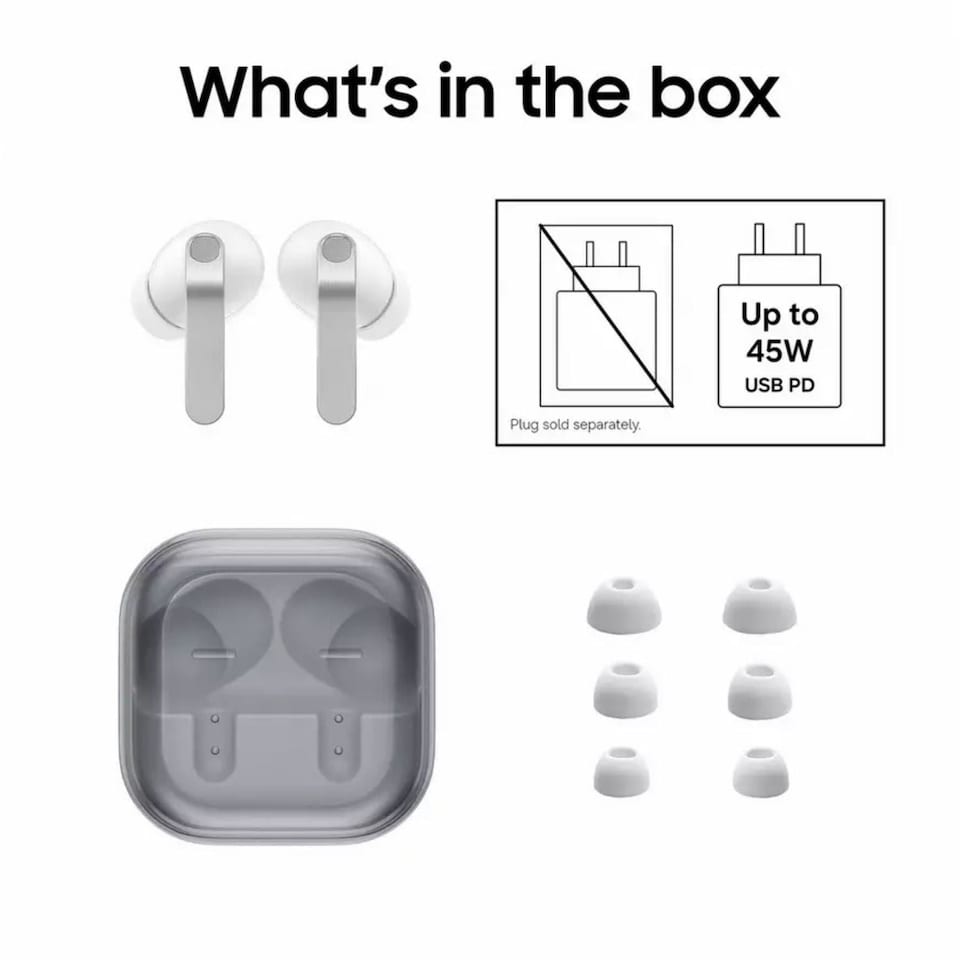 image 1 of Samsung Galaxy Buds4 Pro White - True Wireless Earbuds