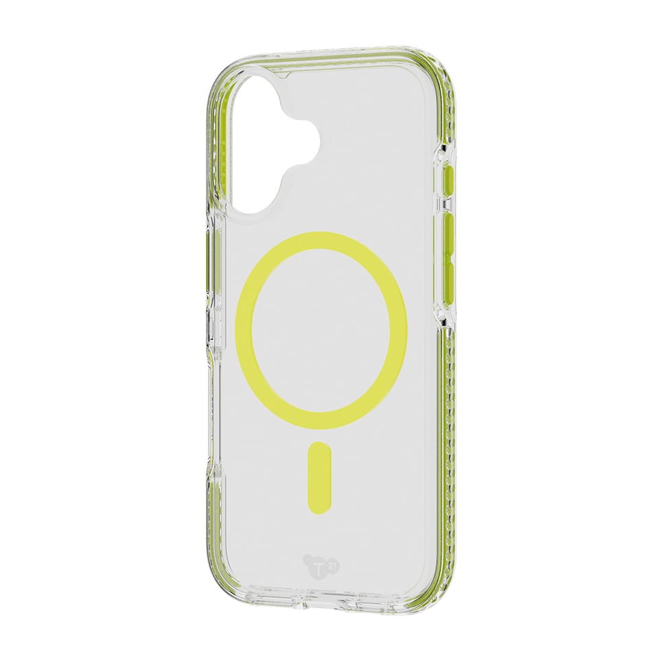 image 1 of Tech21 EvoCrystal MagCs Apple iPhone 17 GlowGreen