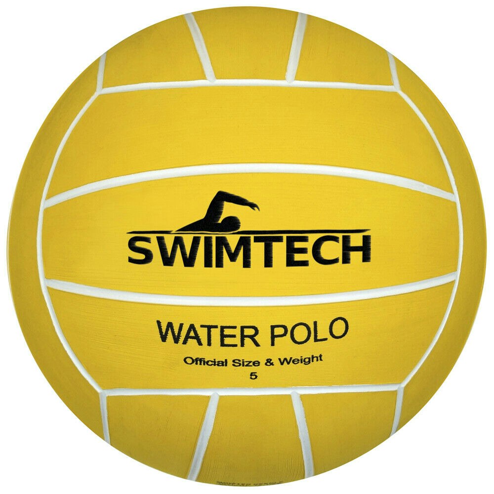 SwimTech Water Polo Ball - Yellow/Black - 4