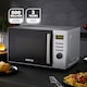 image 2 of GEEPAS 23L Digital Microwave Oven 800W, 5 Power Levels Silver