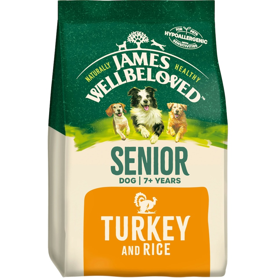 image 1 of James Wellbeloved Turkey/Rice Senior Dog 2KG