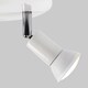 image 4 of ValueLights Round Gloss White Spotlight and Cool White Bulb