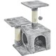 image 1 of Yaheetech Cat Activity Center with Condo Light Grey