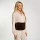 image 2 of OHS Ribbed Fleece Hot Water Bottle Belt Adjustable Heating Wrap | Brown
