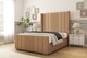 image 2 of Sloomy Hargrave Latte Dumfries Bed Frame With Mattress With 50"  Upholstered Wingback Headboard 2'6 Small Single