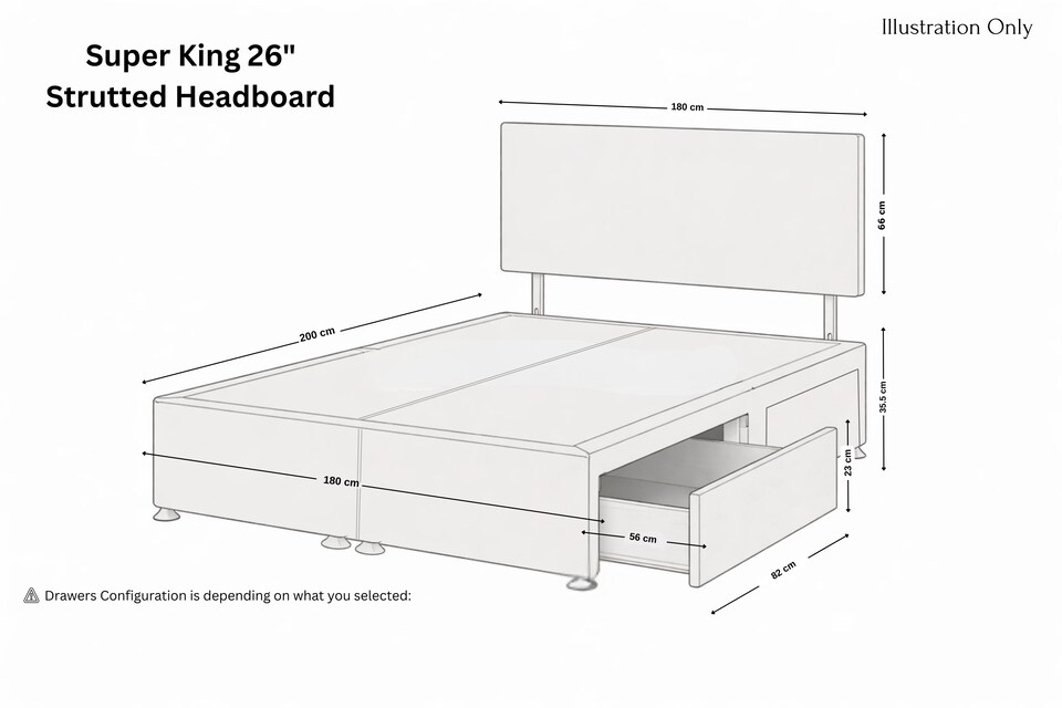 image 1 of Sloomy Alabama Emerald Plush Divan Bed Base 2 Drawers Foot-End With 26 Inch Strutted Headboard | Green | Emerald | Super King | 1