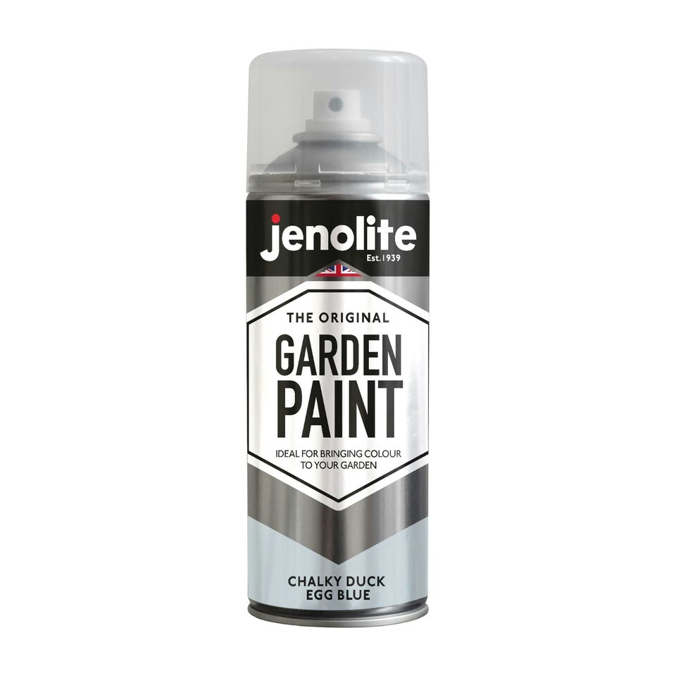 Jenolite Multi-Surface Garden Furniture Paint - Chalky Duck Egg Blue - 400ml Spray Can - 3-Pack