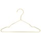 image 4 of Harbour Housewares Metal Children's Clothes Hangers - Gold - Pack of 10
