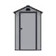 image 1 of 4 x 6 (1.34m x 1.92m) Single Door Apex Plastic Shed - Light Grey