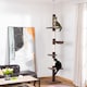 image 2 of PawHut Floor to Ceiling Cat Tree 5-Tier Climbing Tower Scratching Post