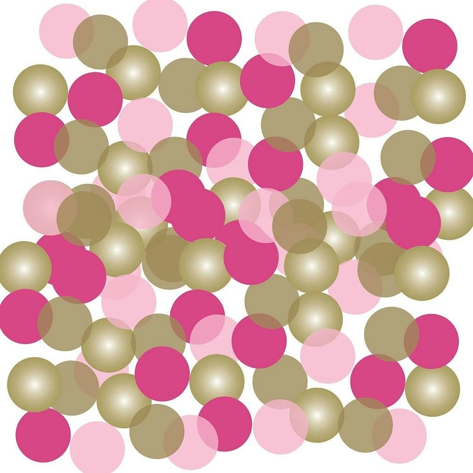 Amscan Disc First Holy Communion Confetti - Hot Pink/Soft Pink/Gold - One Size