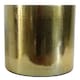 image 1 of 18cm Gold Etched Metal Planter by Leaf
