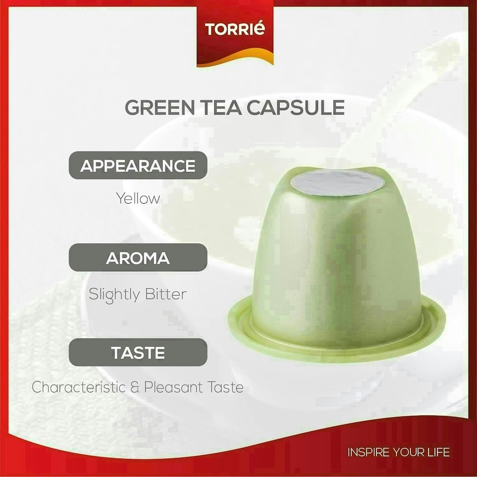 image 1 of Green Tea Nespresso ® Compatible Coffee Machine Capsules (60 Pods)