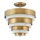 image 1 of Hinkley Echelon Cylindrical Ceiling Light Heritage Brass
