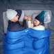 image 2 of Double Sleeping Bag 2 Season Envelope Outdoor Camping Queen Size 250gsm Trail | Blue | Double | 1