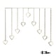 image 9 of 1.2 x 1.2m Light up Christmas Heart Curtain Lights with 229 Warm White LEDs