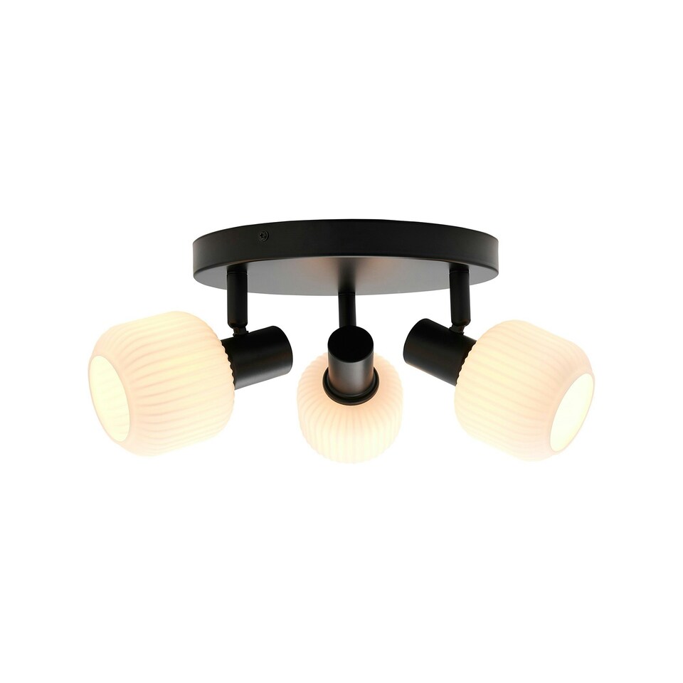image 1 of Milford Mini 3-Rondel | Ceiling light | Black Black | Black
