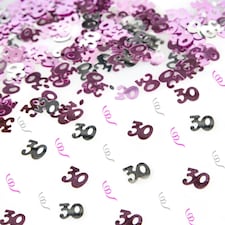 2 x 14g 30th Pink Happy Birthday Confetti