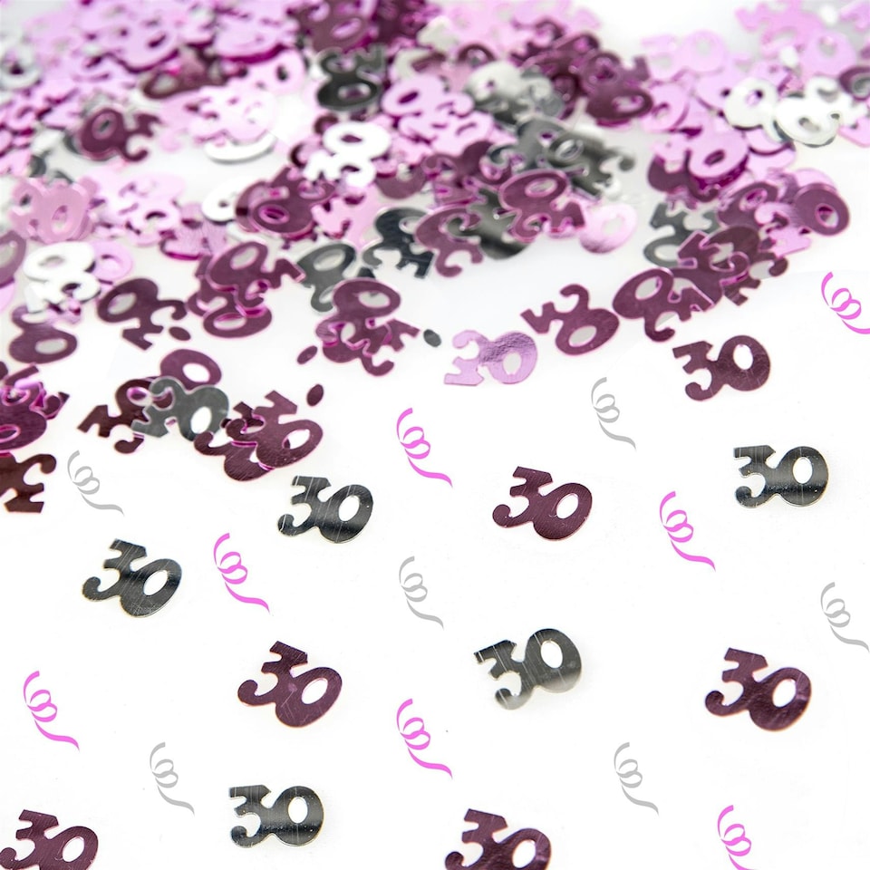 image 1 of 2 x 14g 30th Pink Happy Birthday Confetti