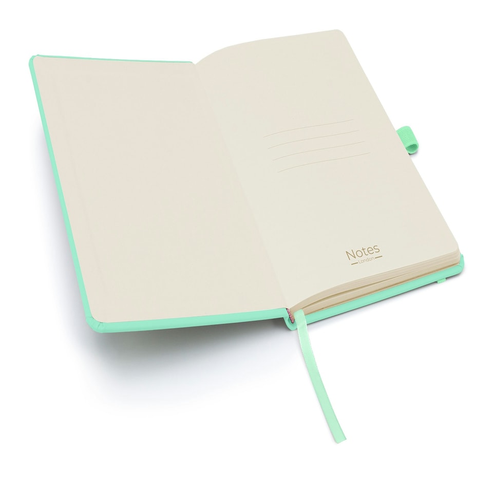 image 1 of Notes London A5 Wilson Lined Page Notebook Pastel Aqua Marine