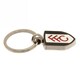 image 3 of Fulham FC Crest Keyring - Black/White/Red - One Size