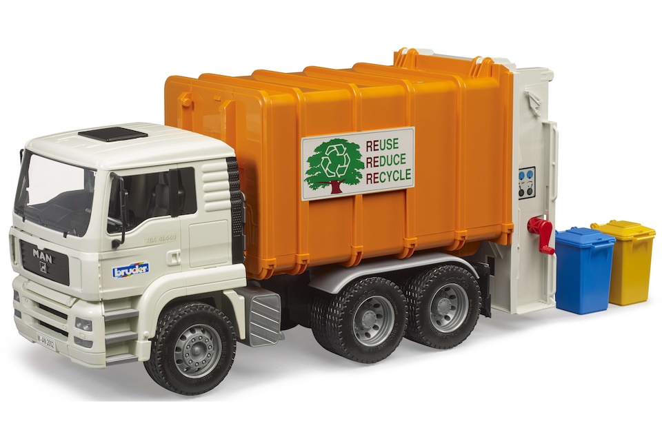 image 1 of Bruder MAN TGA Rear loading garbage truck Detailed Vehicle & Playset Model