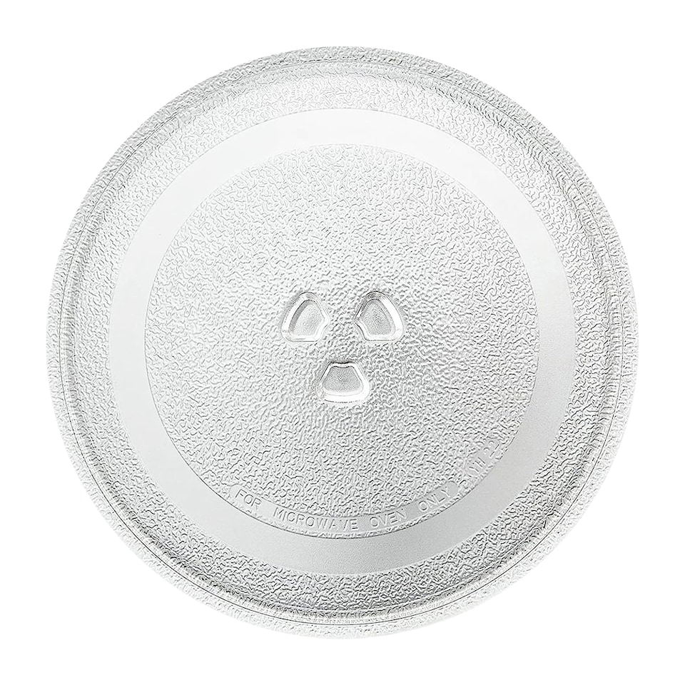 image 1 of SPARES2GO Glass Turntable Plate for Russell Hobbs Microwave Y Type Glass Dish Tray (9.65" / 24.5cm / 245mm)