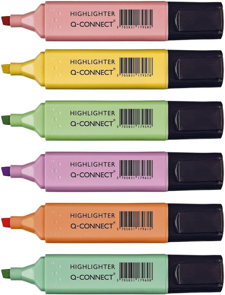 image 1 of Pack of 6 Pastel Highlighters