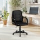 image 7 of COSTWAY Leather Office Chair PU Upholstered Swivel Chair Black