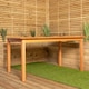 image 3 of Grasmere Outdoor 6 Person Rectangular Wooden Garden Patio Table