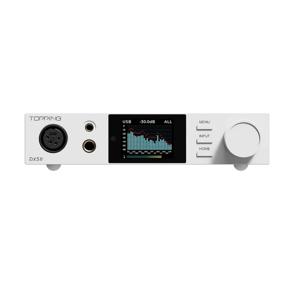 image 1 of Topping DX5 II DAC & Hybrid Headphone Amplifier - White