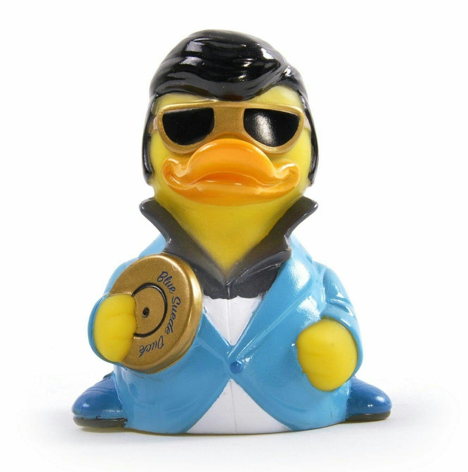CelebriDucks Novelty Bath Duck  Blue Suede Duck
