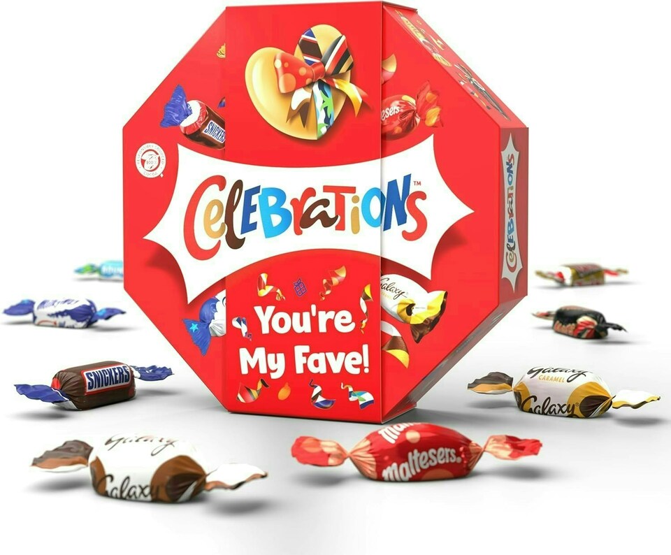 image 1 of Celebrations Centrepiece 385g Chocolate Gift with 'You're My Fave' Sleeve