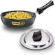 image 1 of Futura 10" Hard Anodised Frying Pan with Lid, Medium, Black