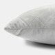 image 7 of OHS Matte Velvet Pinsonic Long Body Pregnancy Soft Plush Cosy Body Bolster Pillow Cushion Grey | 45 x 135cm