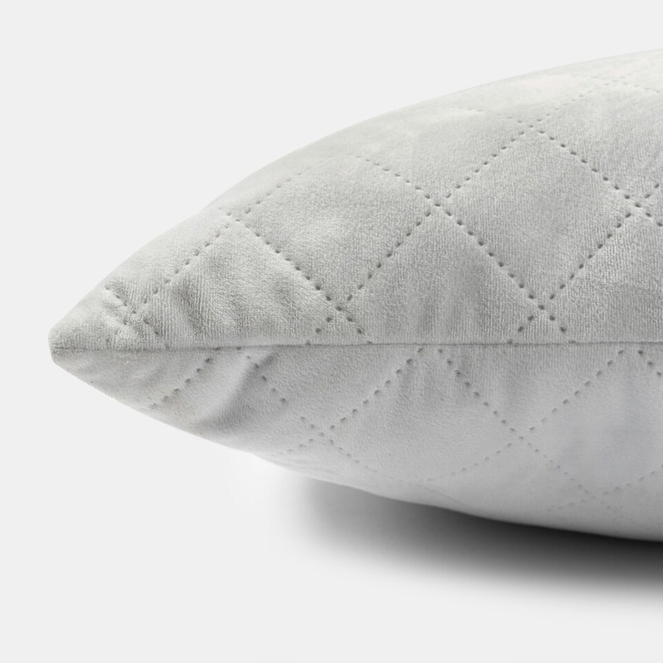 image 1 of OHS Matte Velvet Pinsonic Long Body Pregnancy Soft Plush Cosy Body Bolster Pillow Cushion Grey | 45 x 135cm