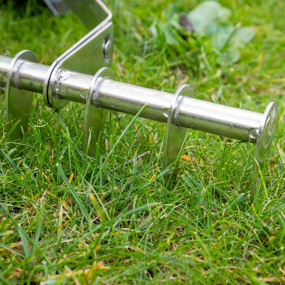 image 1 of Kent & Stowe Stainless Steel Scarifying Rake with Ash Handle and 10 Tines | Multi | 1 x Scarifying Rake