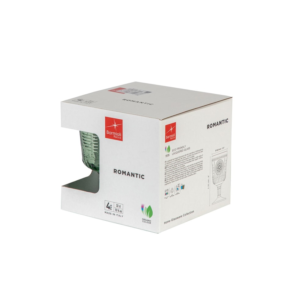 image 1 of Bormioli Rocco Romantic Wine Glasses - 320ml - Pack of 4