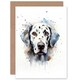 image 1 of Dalmatian Lovers Gift Watercolour Pet Blank Art Card