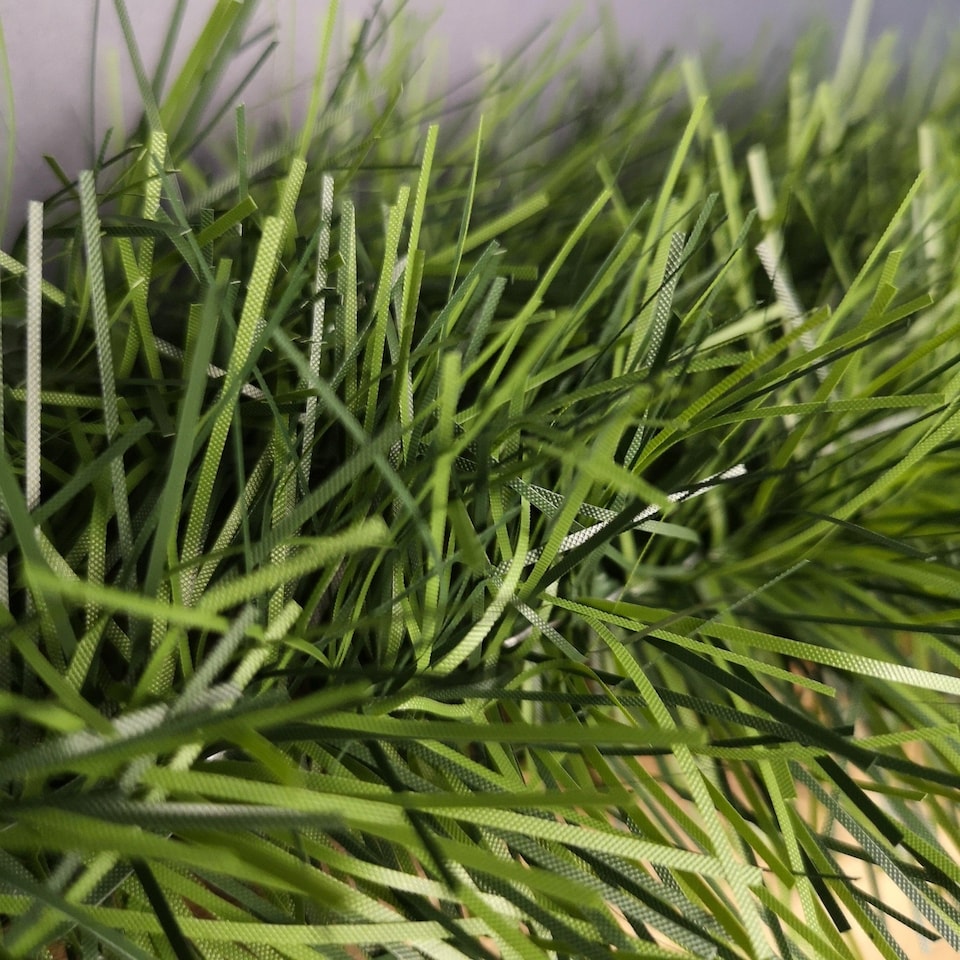 image 1 of 6m (20ft) x 10cm Fine Cut Green Christmas Garland Tree Decoration