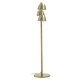 image 4 of Interiors by Premier Brass Finish Floor Lamp, Contemporary Slim Metal Floor Lamp With Three Head Spotlights, Standing Lamp Gold