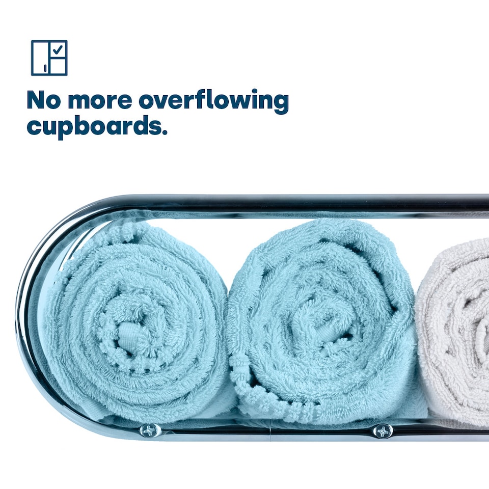 image 1 of Wall mounted Towel Holder Chrome